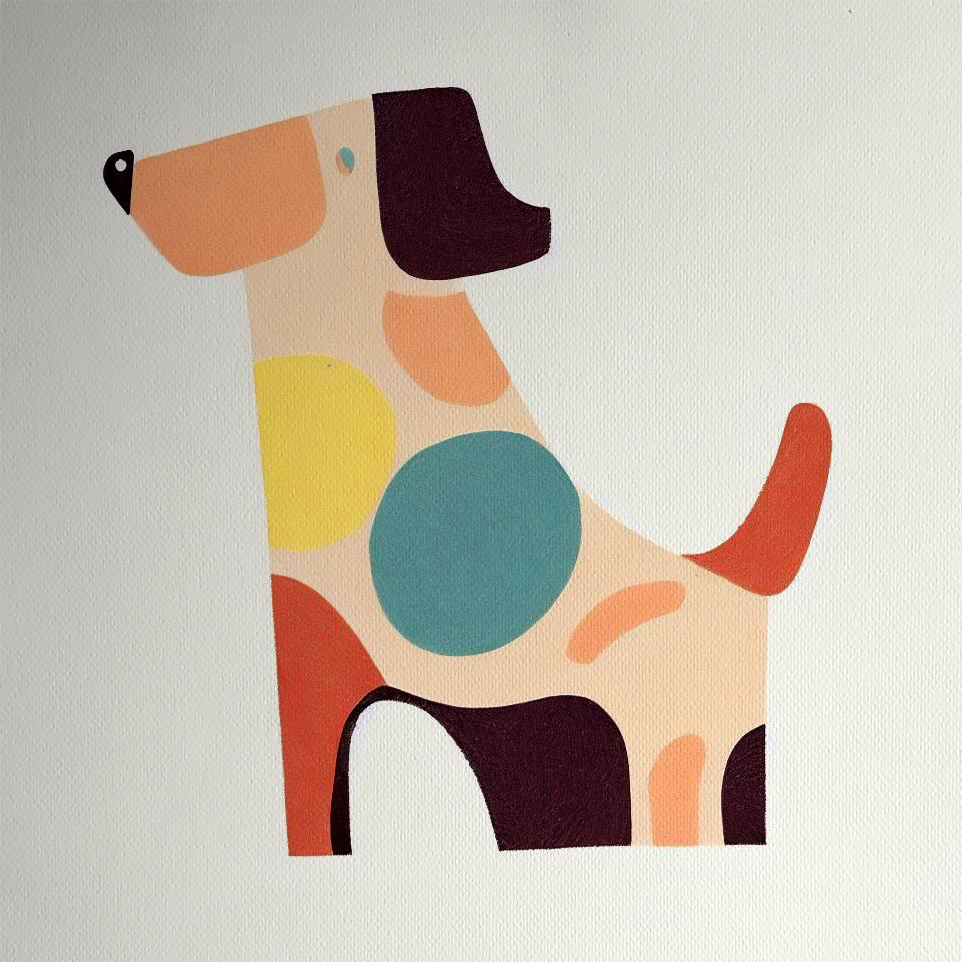 Spotty Dog Simple Print